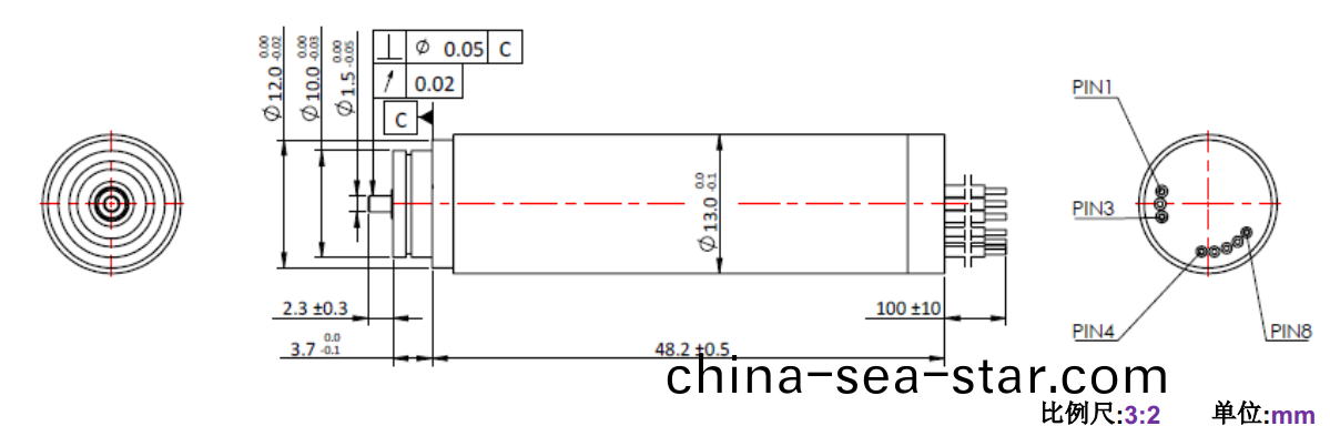 ECS 1348 內寘(zhi)編(bian)碼器空心(xin)桮(bei)電(dian)機-萬至達電機(ji)